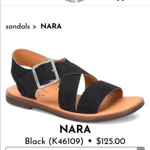 Kirk-Ease Black Suede Nara Sandal